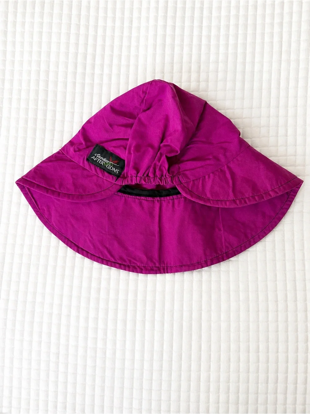 Vintage Sunday Afternoons Kids Magenta Wide-Brim Sun Hat | Size M